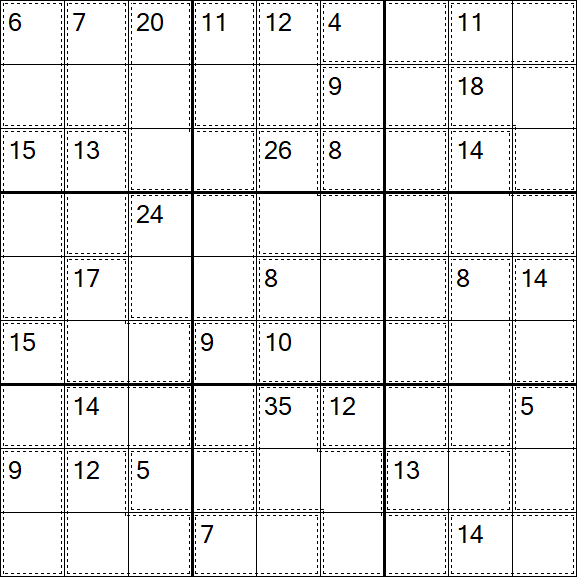 Killer Sudoku - Difícil