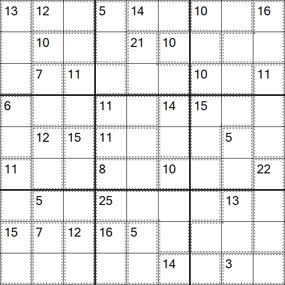 Killer Sudoku - Difícil