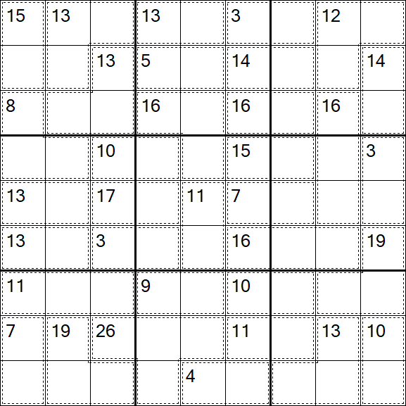 Killer Sudoku - Hard