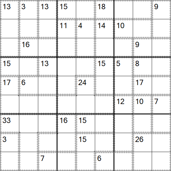 Killer Sudoku - Difícil