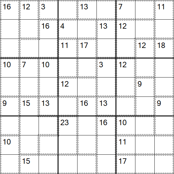 Killer Sudoku - Difficile