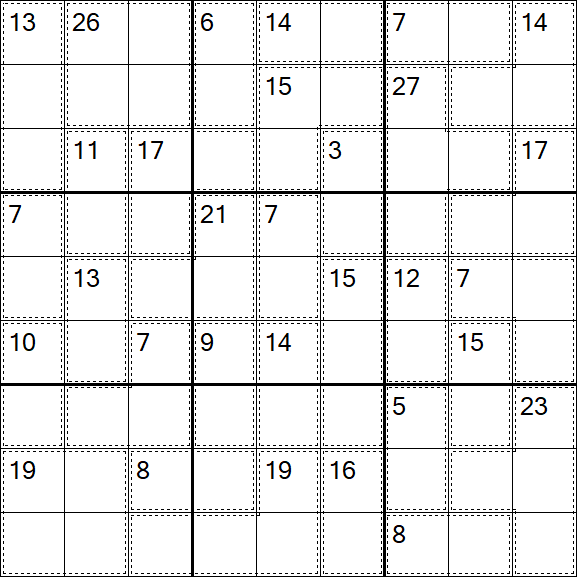 Killer Sudoku - Difficile