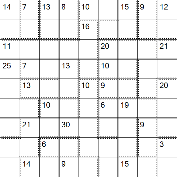 Killer Sudoku - Difficile