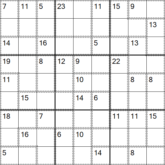 Killer Sudoku - Difficile