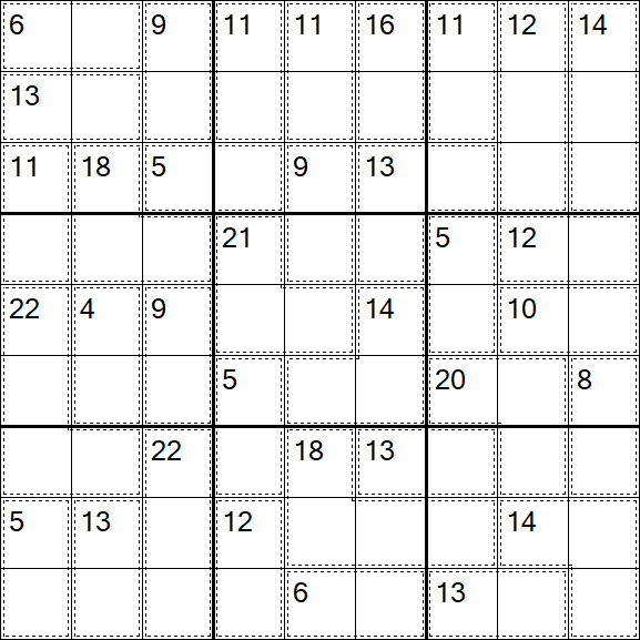 Killer Sudoku - Difficile