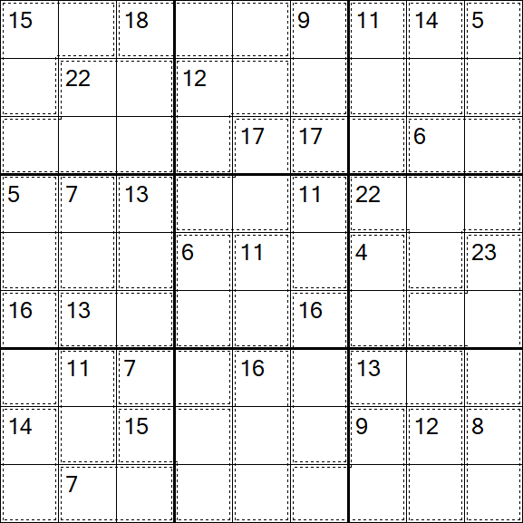 Killer Sudoku - Difficile