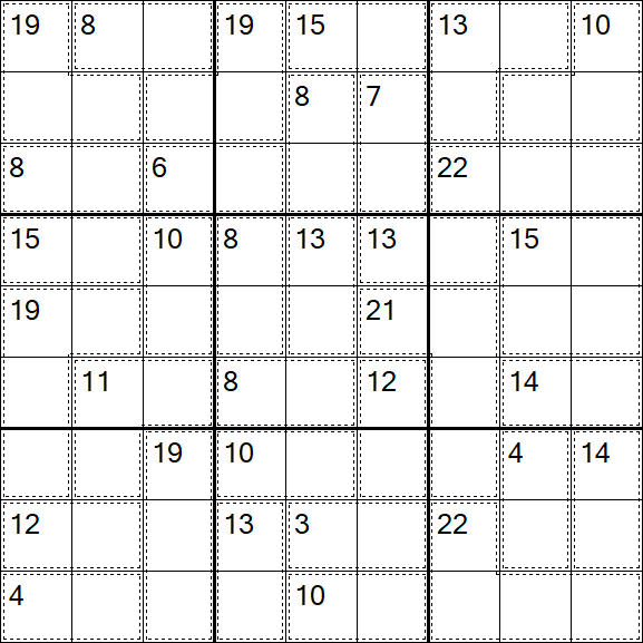 Killer Sudoku - Difficile