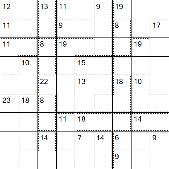 Killer Sudoku - Difficile