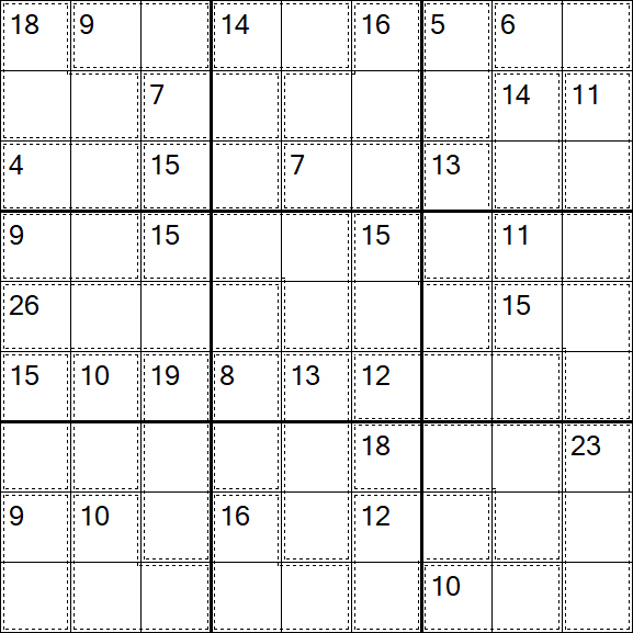 Killer Sudoku - Difficile