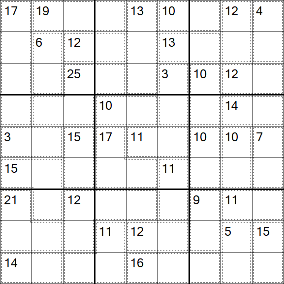 Killer Sudoku - Difficile