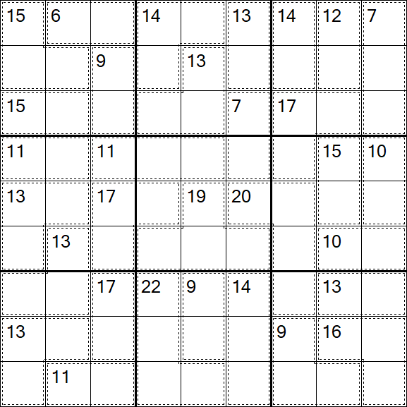 Killer Sudoku - Difficile