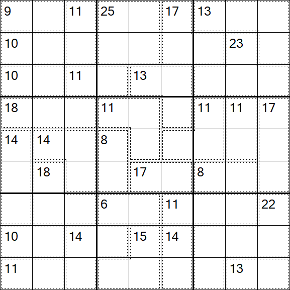 Killer Sudoku - Difficile