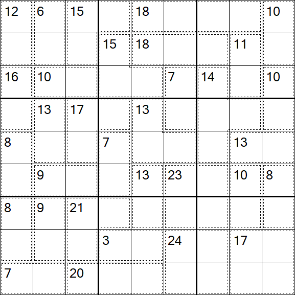 Killer Sudoku - Difficile