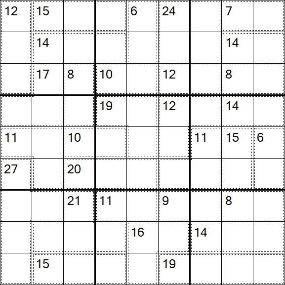 Killer Sudoku - Difficile