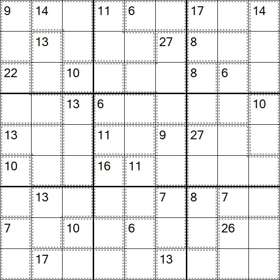 Killer Sudoku - Difficile