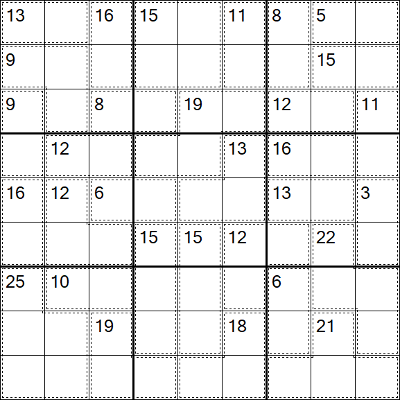 Killer Sudoku - Difficile