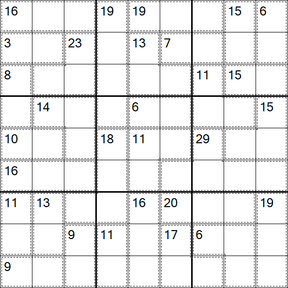 Killer Sudoku - Difficile