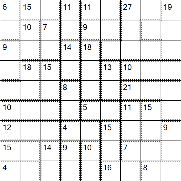 Killer Sudoku - Difficile