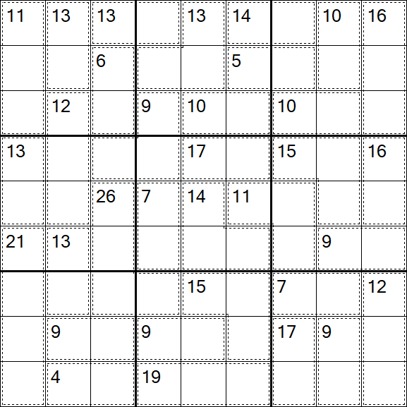 Killer Sudoku - Difficile