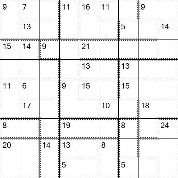 Killer Sudoku - Difficile