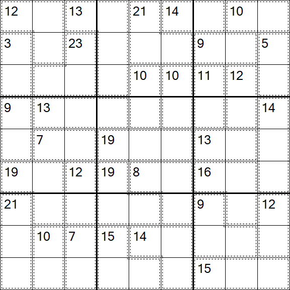 Killer Sudoku - Difficile