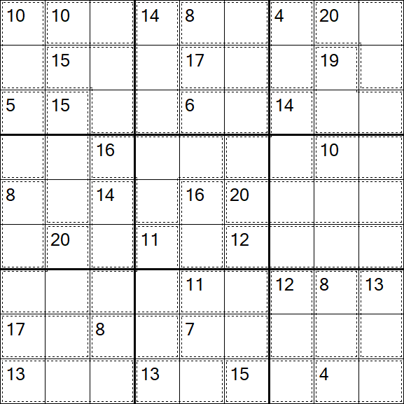 Killer Sudoku - Difficile