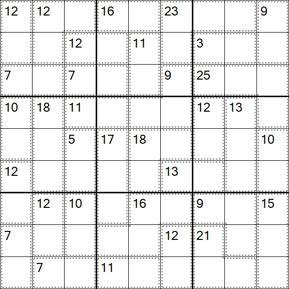 Killer Sudoku - Difficile
