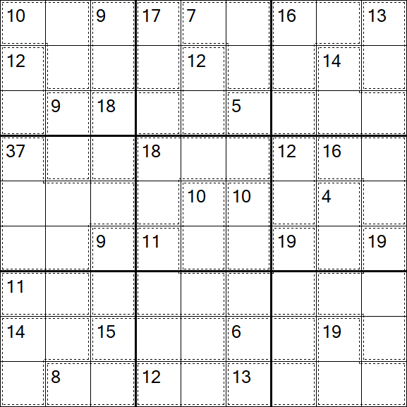 Killer Sudoku - Difficile