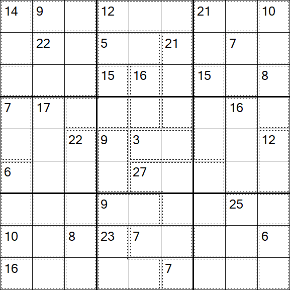 Killer Sudoku - Difícil