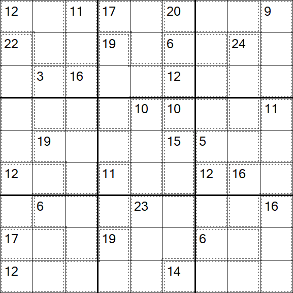 Killer Sudoku - Difícil