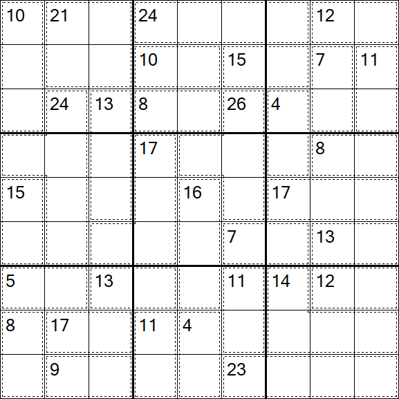 Killer Sudoku - Difficile