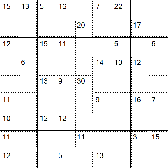 Killer Sudoku - Difficile