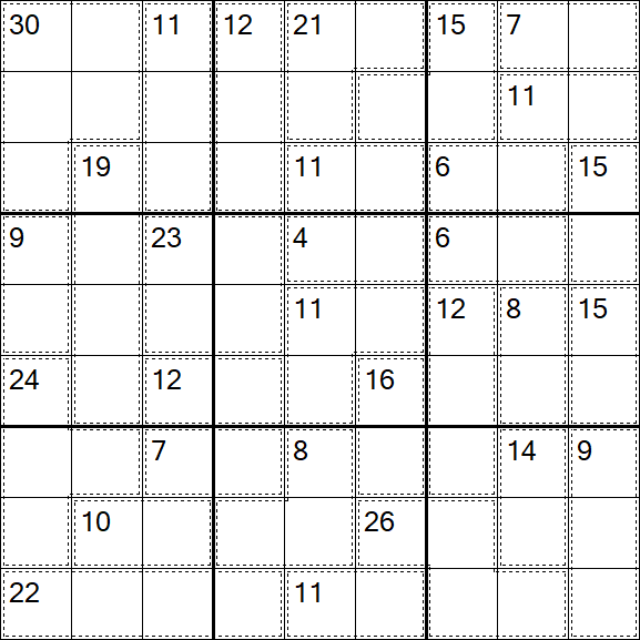 Killer Sudoku - Difficile