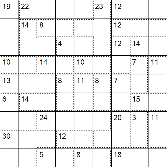 Killer Sudoku - Difficile