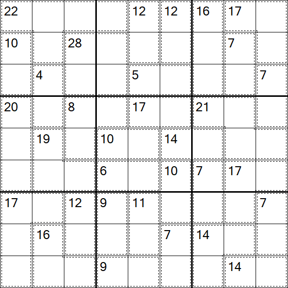 Killer Sudoku - Difficile