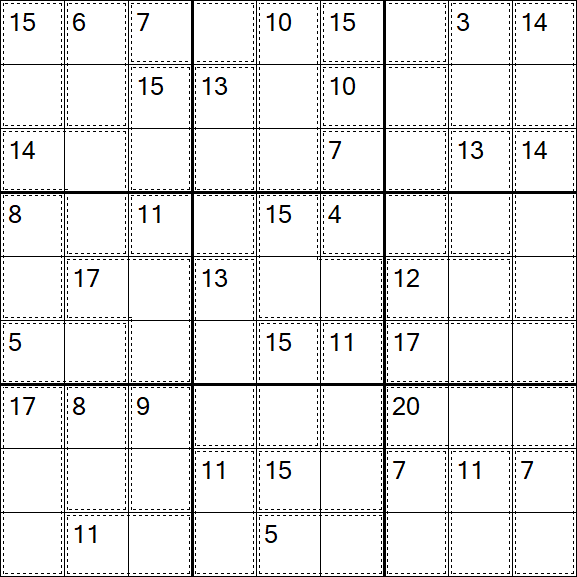 Killer Sudoku - Difficile