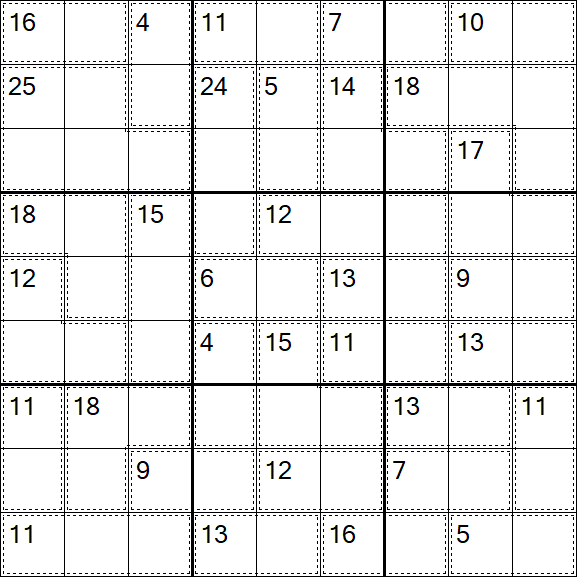 Killer Sudoku - Difícil