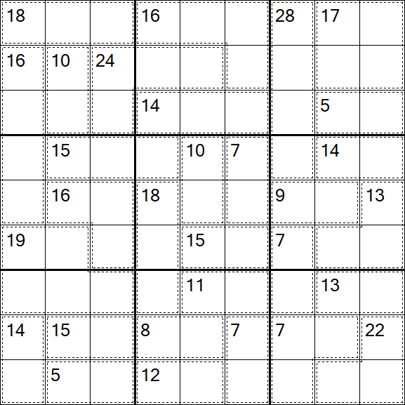 Killer Sudoku - Difícil