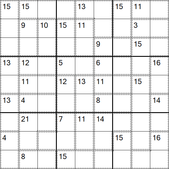 Killer Sudoku - Difficile