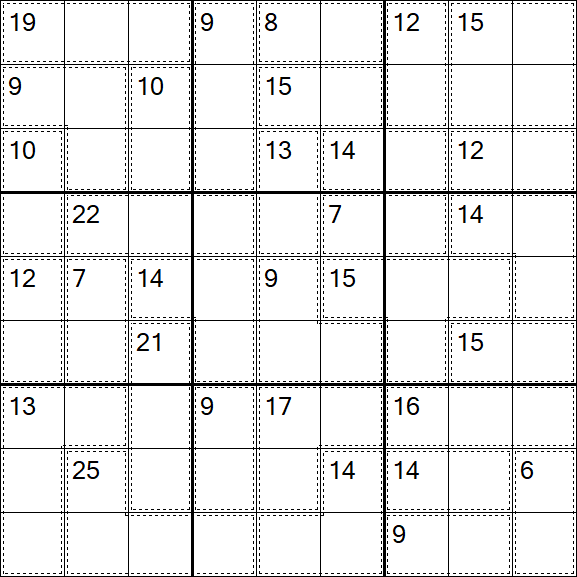 Killer Sudoku - Difícil