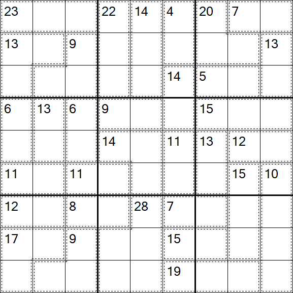 Killer Sudoku - Difícil