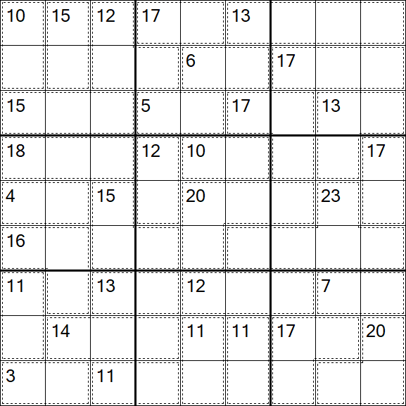 Killer Sudoku - Difícil