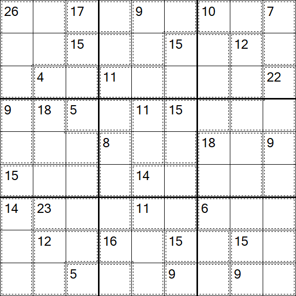 Killer Sudoku - Difficile