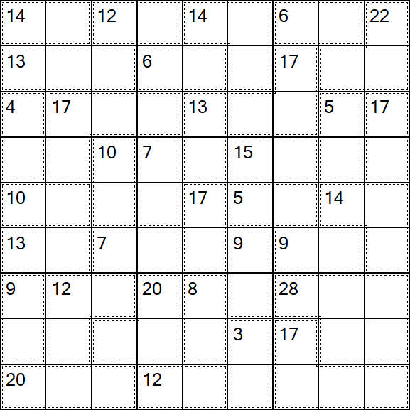 Killer Sudoku - Difícil