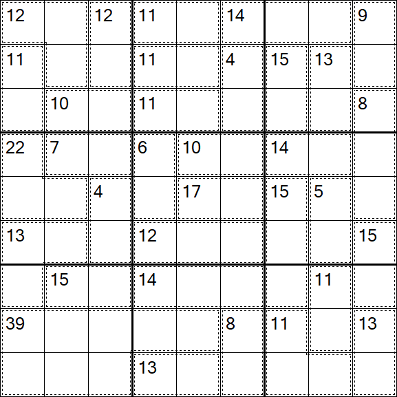 Killer Sudoku - Difficile