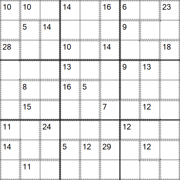 Killer Sudoku - Difícil