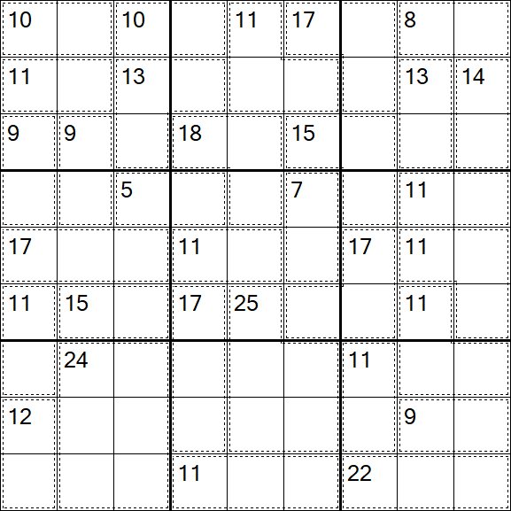 Killer Sudoku - Difícil