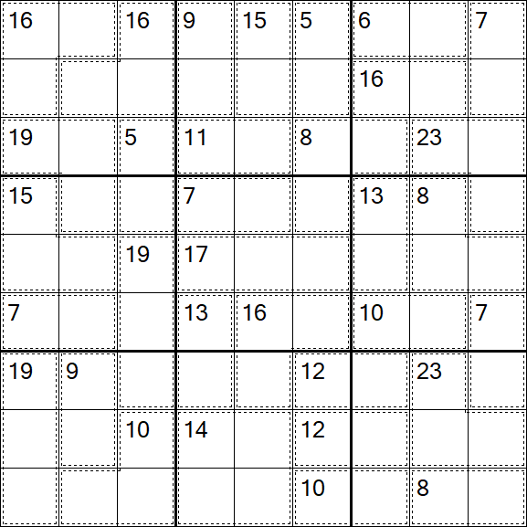 Killer Sudoku - Difícil