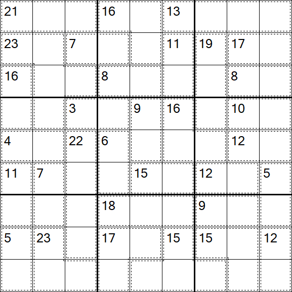 Killer Sudoku - Difficile