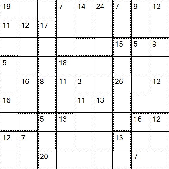 Killer Sudoku - Difícil